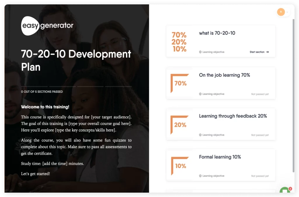 702010 development plan template Easygenerator